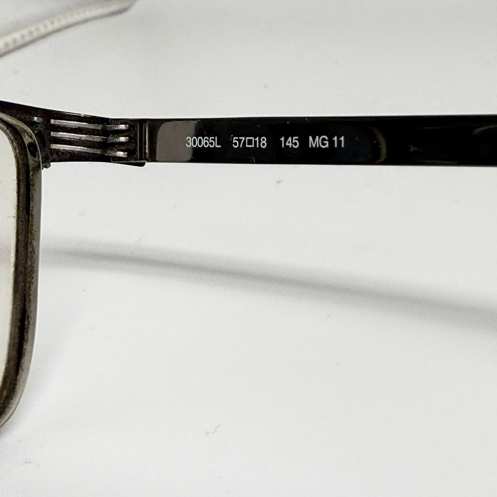 Morel France 30065L Rectangular Metal Eyeglass Frames Brown 57-18-145 MG 11 - Picture 7 of 8